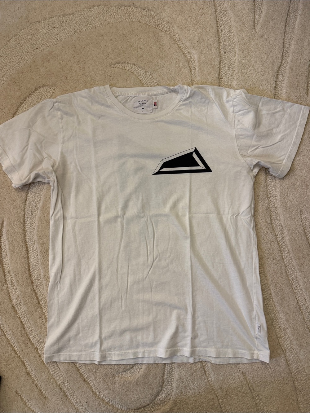 Salvage Public Hawai’i White Logo T-shirt Men Medium Made in USA RARE